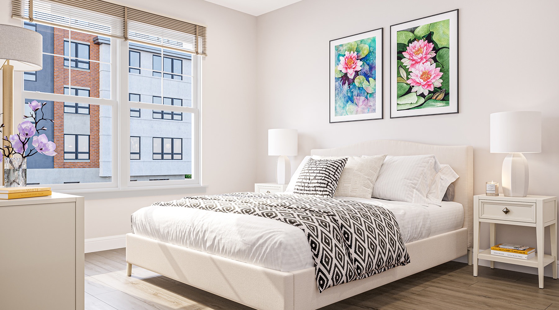 Relax and Unwind  a bedroom with a bed